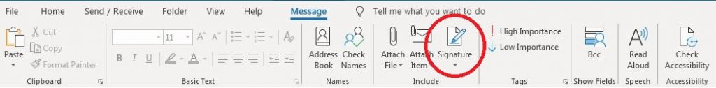 Several Signatures in Outlook ( 12 Tips to write an email in Outlook)