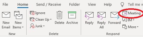 Check your colleagues' meetings in Outlook 